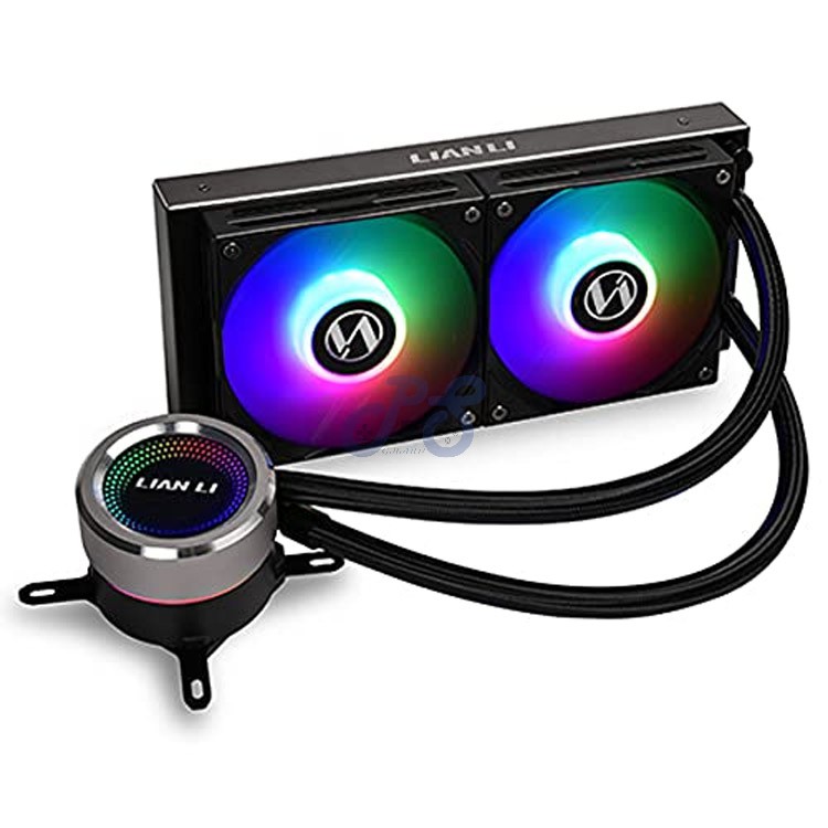 lian li galahad 240 argb aio liquid cpu cooler black