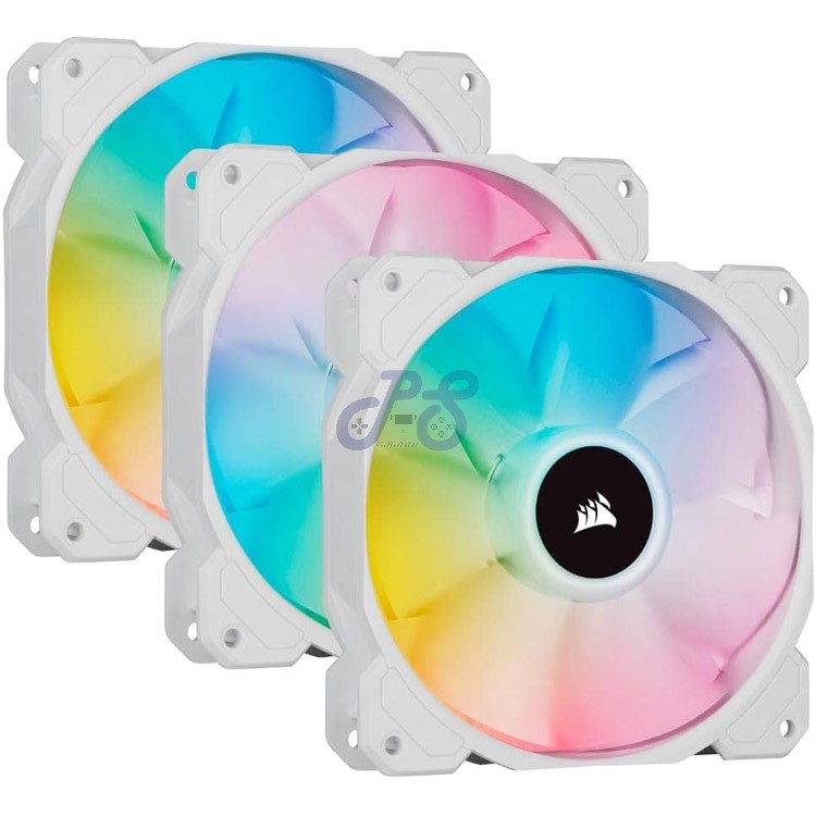 corsair icue sp120 rgb elite pwm fan triple pack white