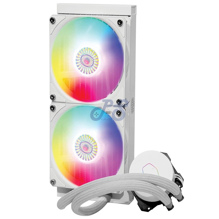 cooler master ml240l argb v2 aio liquid cpu cooler white