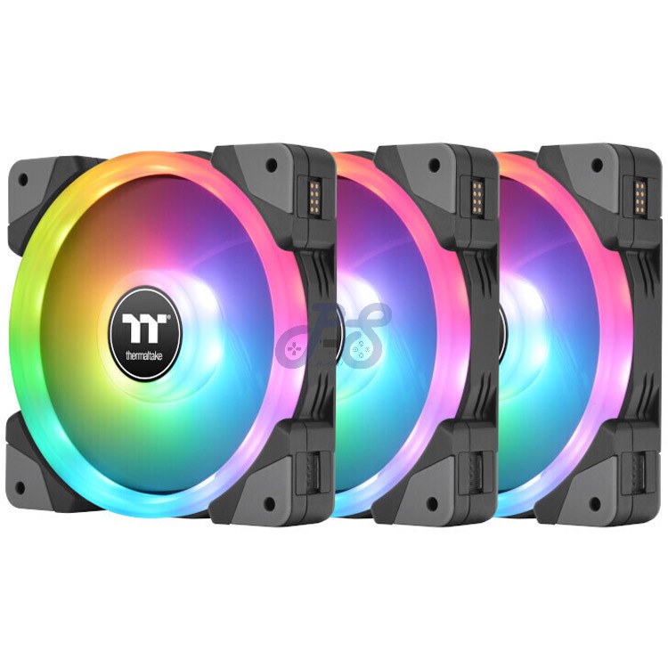 thermaltake swafan ex14 rgb 3in1 pc case fan premium edition black