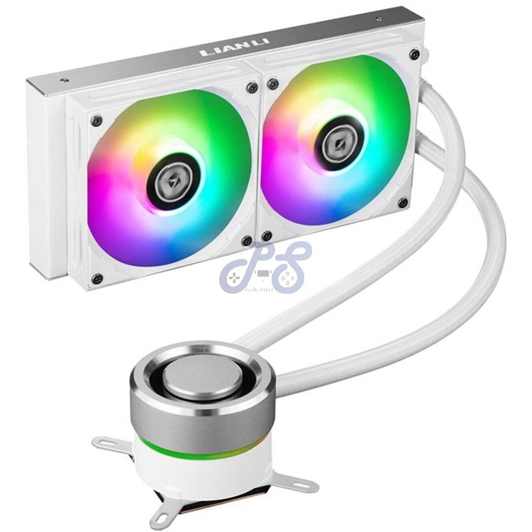 lian li galahad 240 sl argb aio liquid cpu cooler white