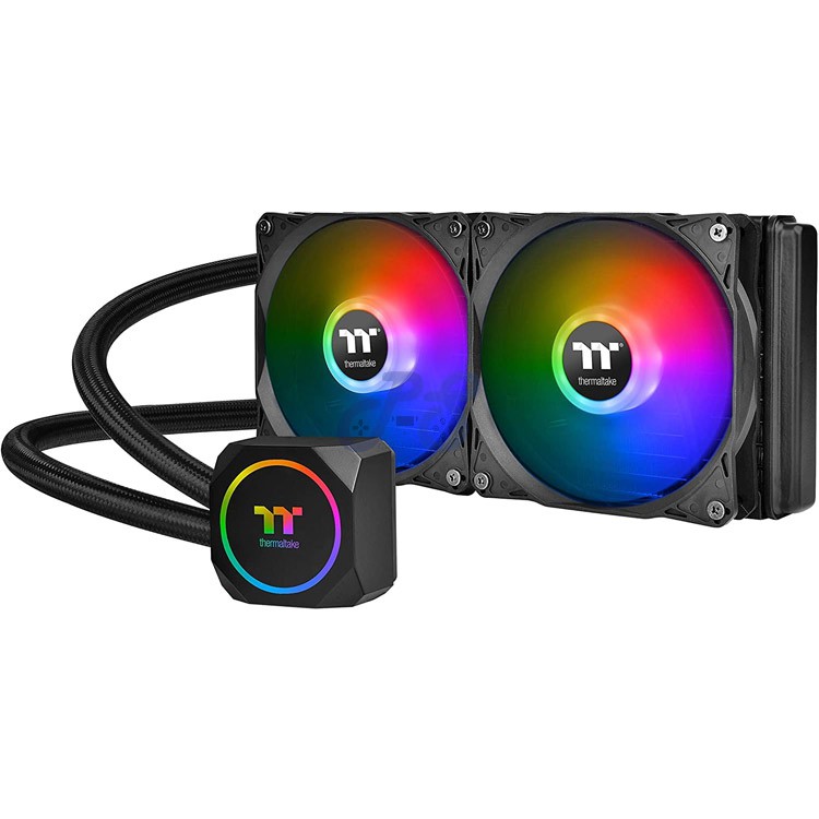 thermaltake th240 argb aio liquid cpu cooler black