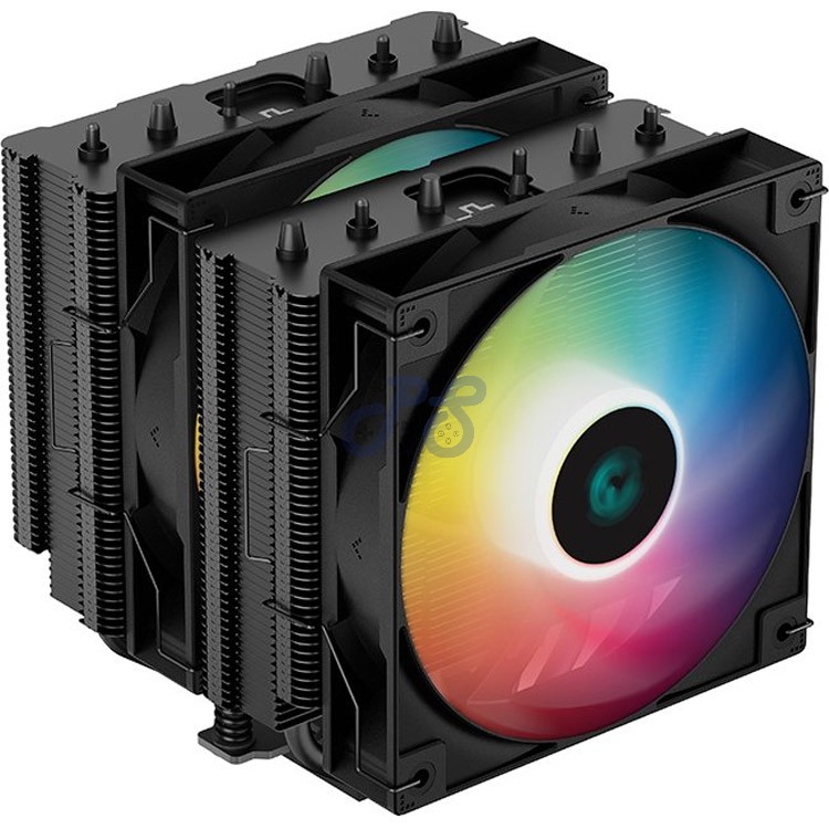 deepcool ag620 argb dualtower cpu cooler 120mm black