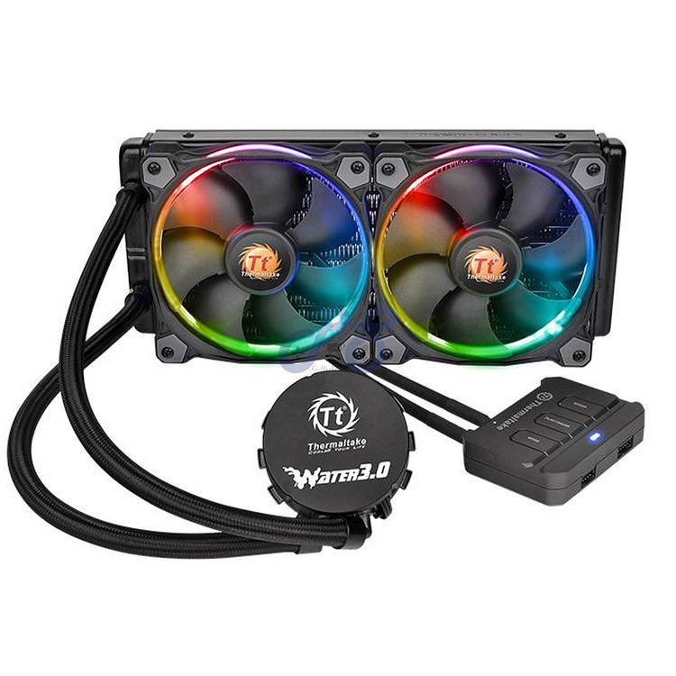 thermaltake water 30 riing rgb 240 liquid cooling system