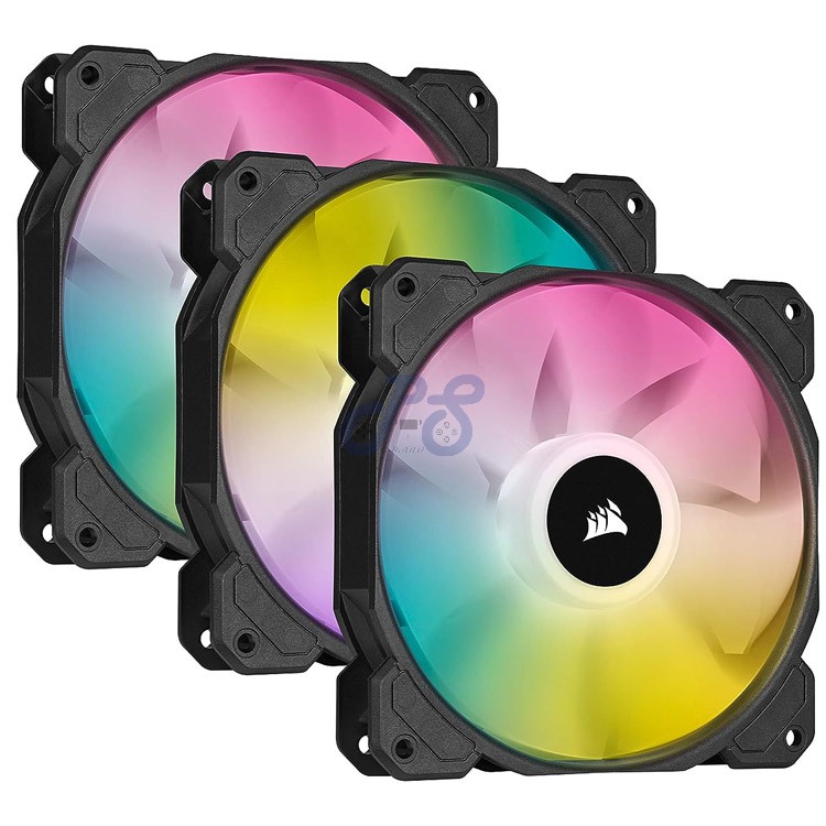 corsair icue sp120 rgb elite pwm fan triple pack black
