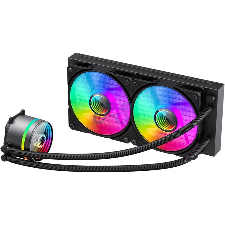 gamemax iceburg 240 allinone liquid cpu cooler black
