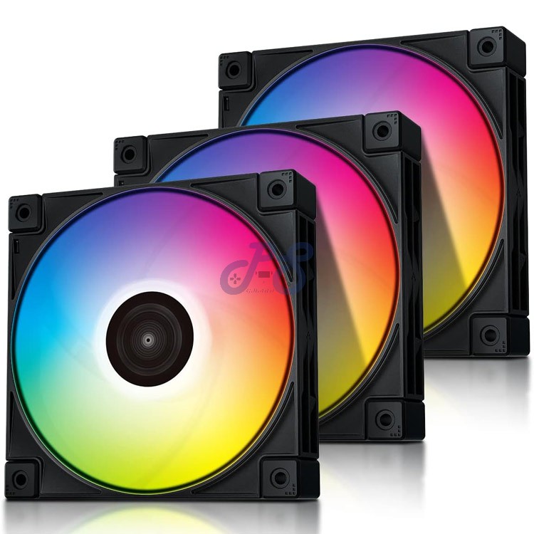 deepcool fc120 argb led pc case fan 3in1
