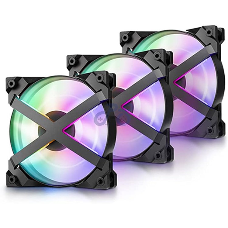 deepcool mf120 gt argb pc case fan 3 in 1