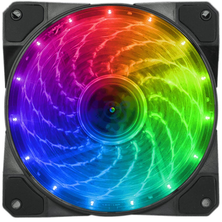 gamemax fn12rainbowm argb pc case fan