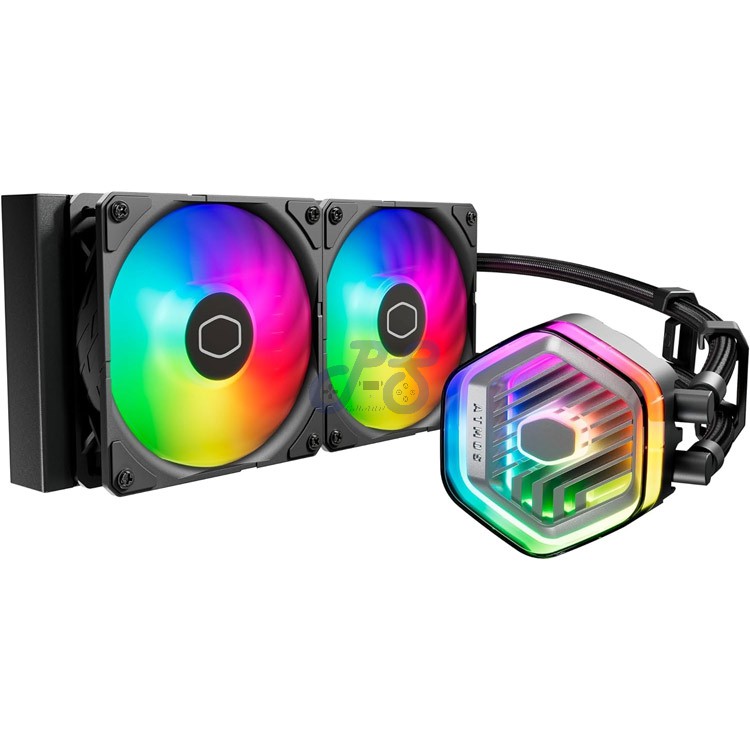 cooler master masterliquid atmos 240 aio cpu watercooler black