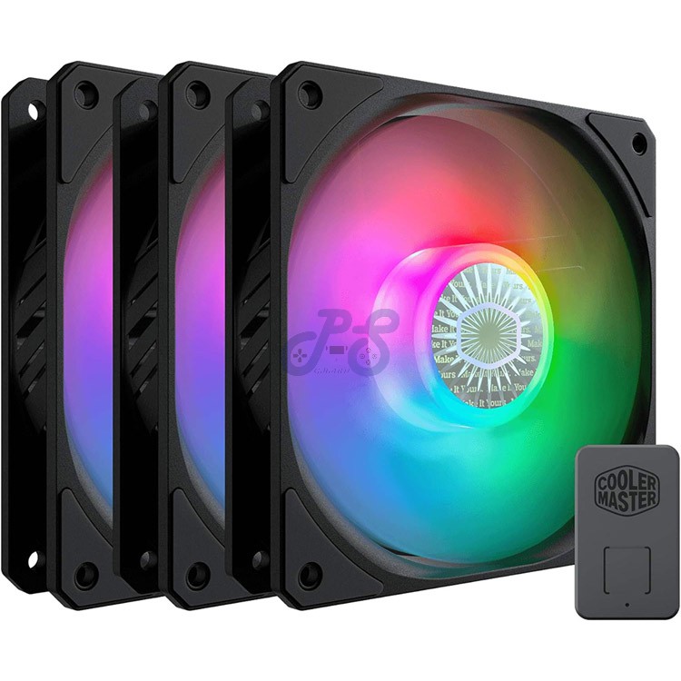 cooler master sickleflow 120 argb 3in1 pc fan black