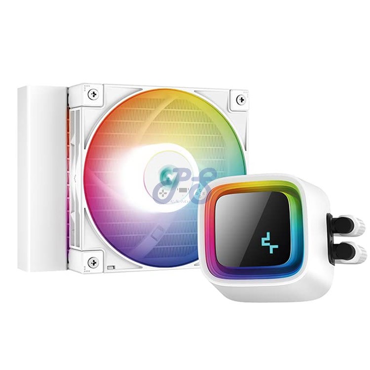 deepcool ls320 rgb aio liquid cpu cooler white