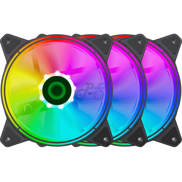 gamemax rq300 argb trio pc case fans