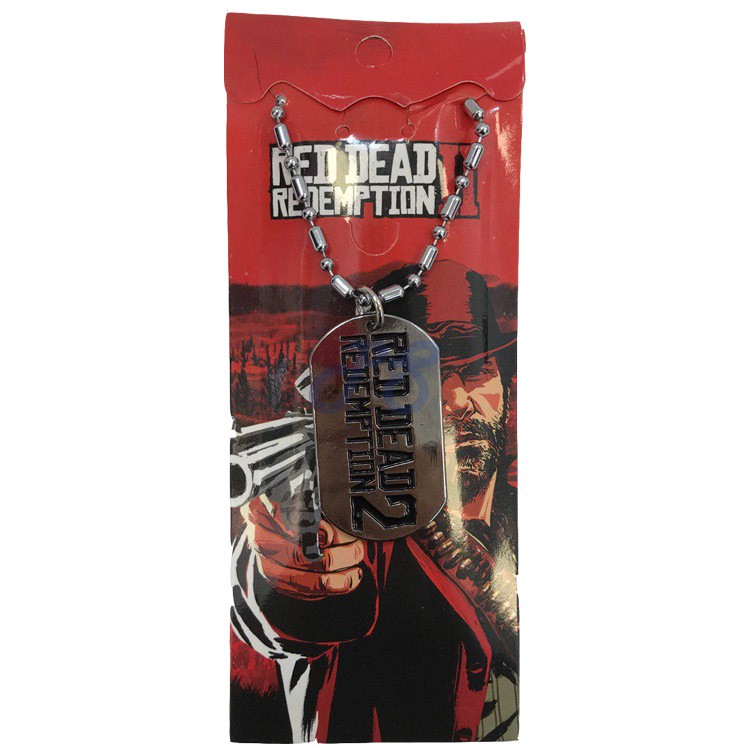 red dead redemption 2 plaque pendant