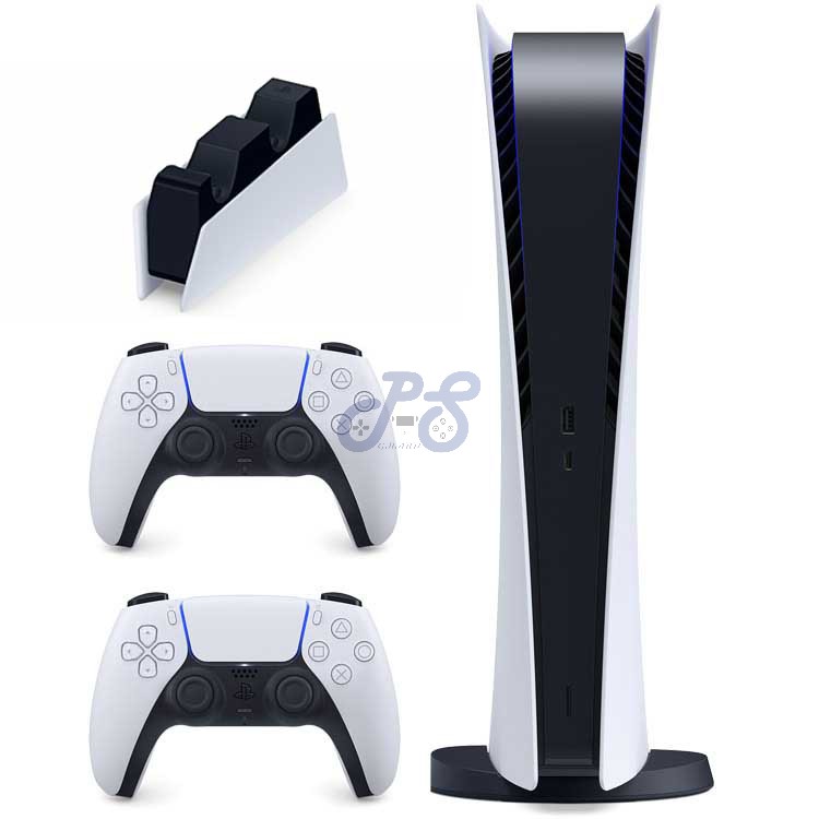 ps5 digital 2 dualsense controllers ps5 charge station bundle