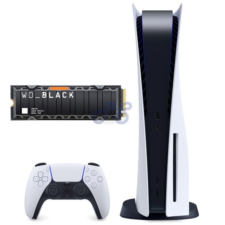 ps5 standard edition wdblack sn850 ssd with heatsink 2tb