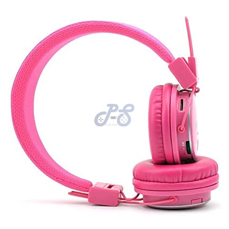 nia q8 bluetooth headphone pink