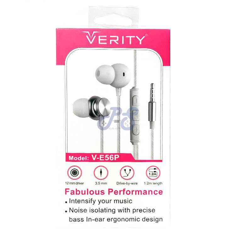 verity e 56p earphones white