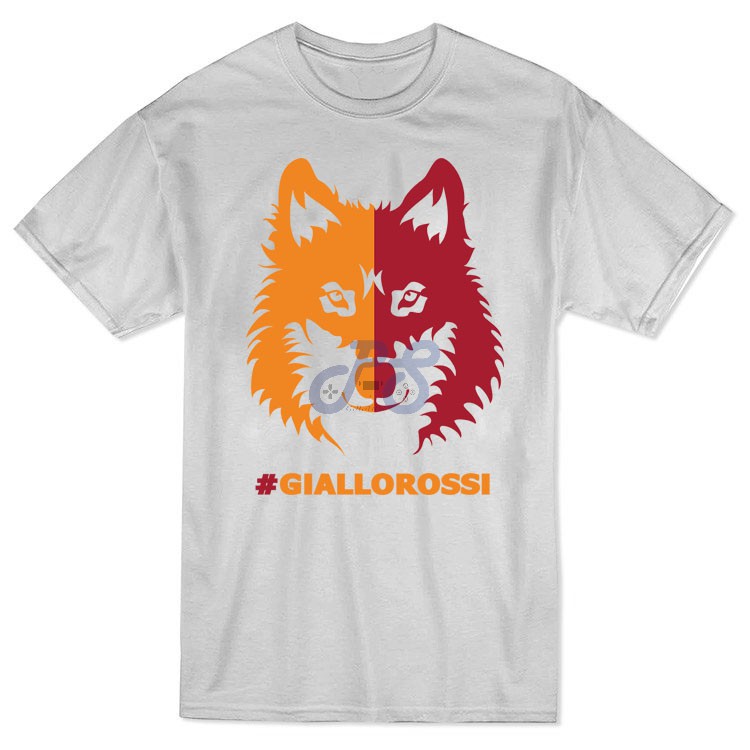 As Roma Wolf t shirt red 2245