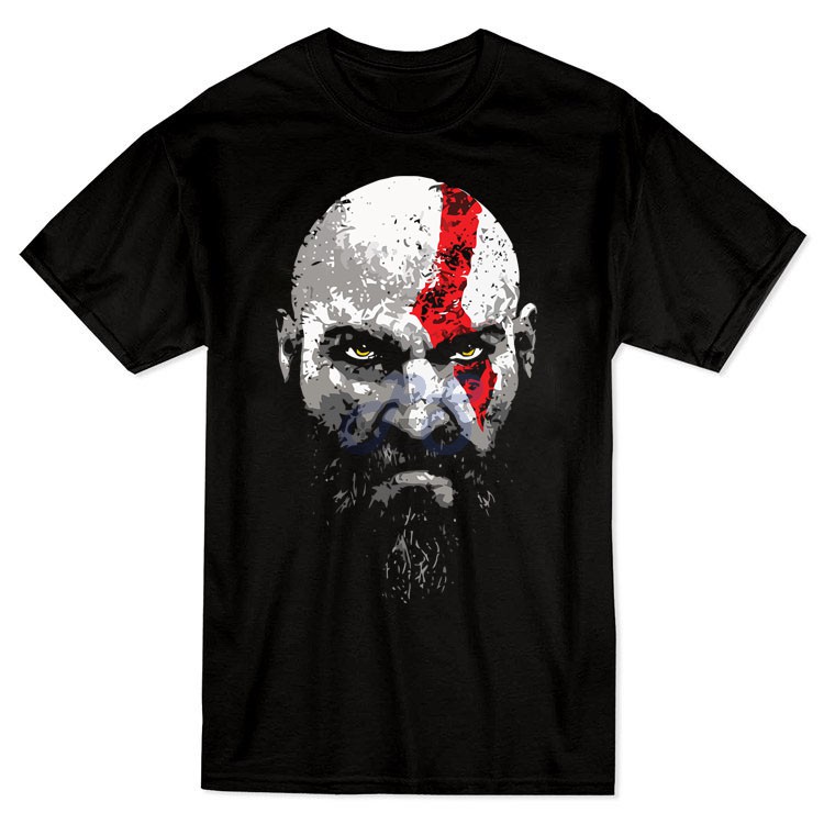 kratos face2 t shirt black