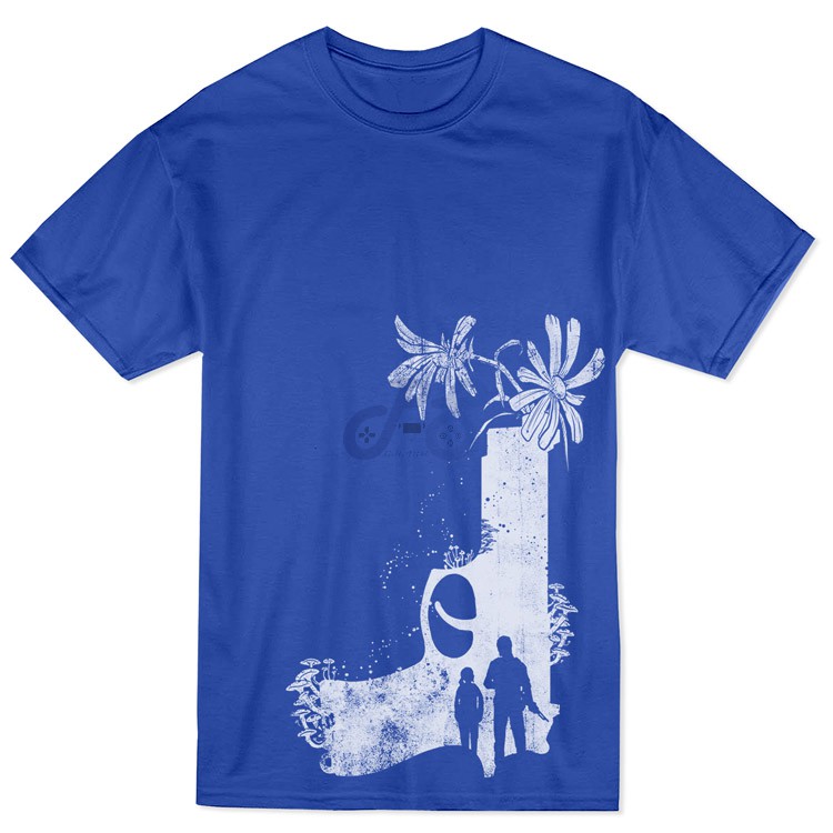 the last of us t shirt blue