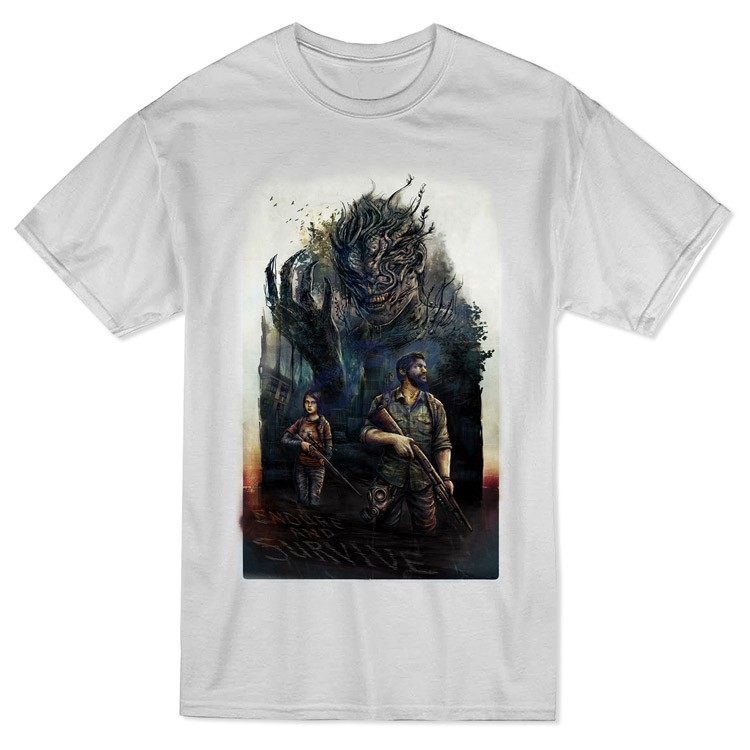 the last of us t shirt white code 1