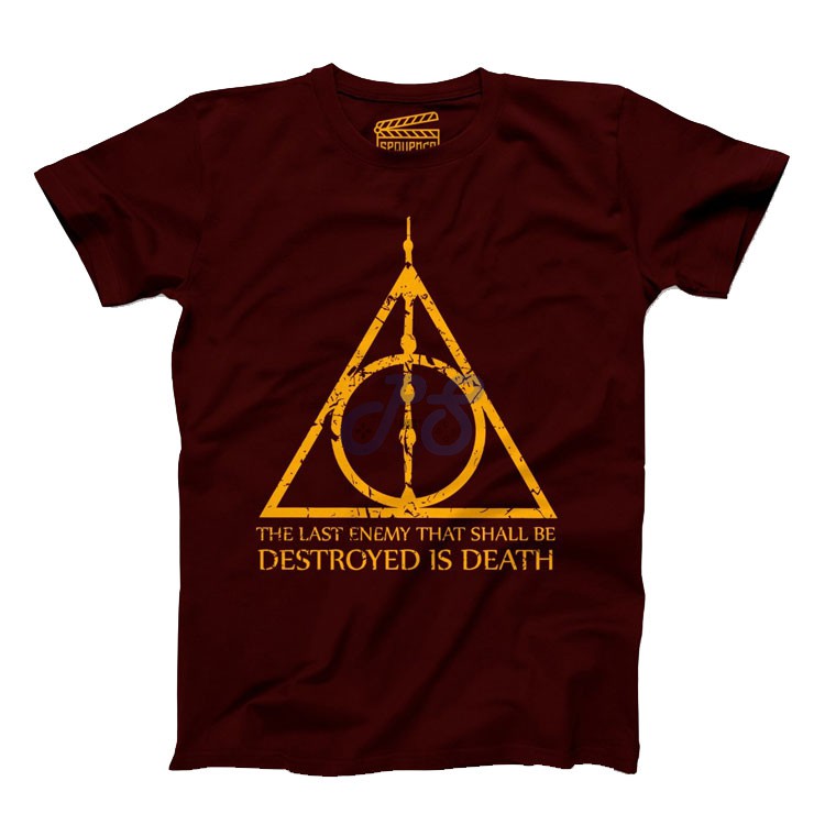 vanguard tshirt deathly hallows crimson red l