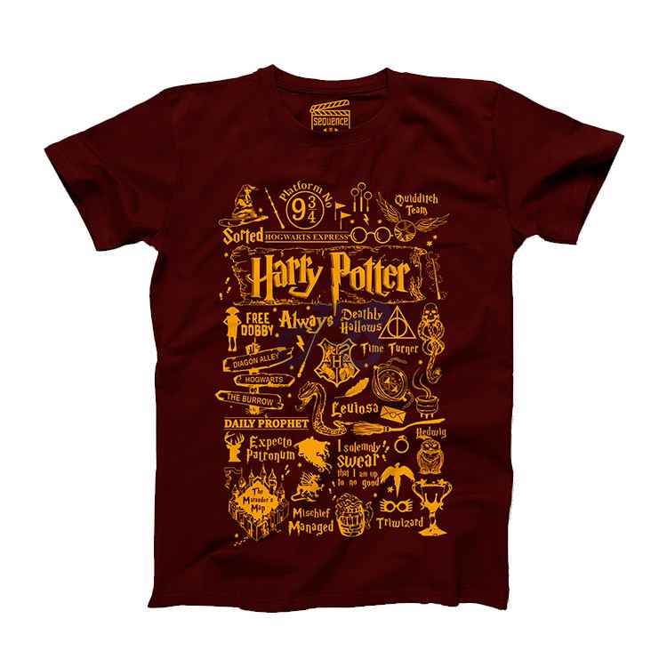 vanguard tshirt harry potter crimson redgold l