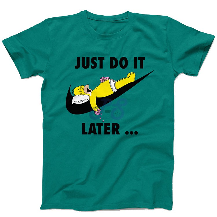 vanguard tshirt just do it later green xl