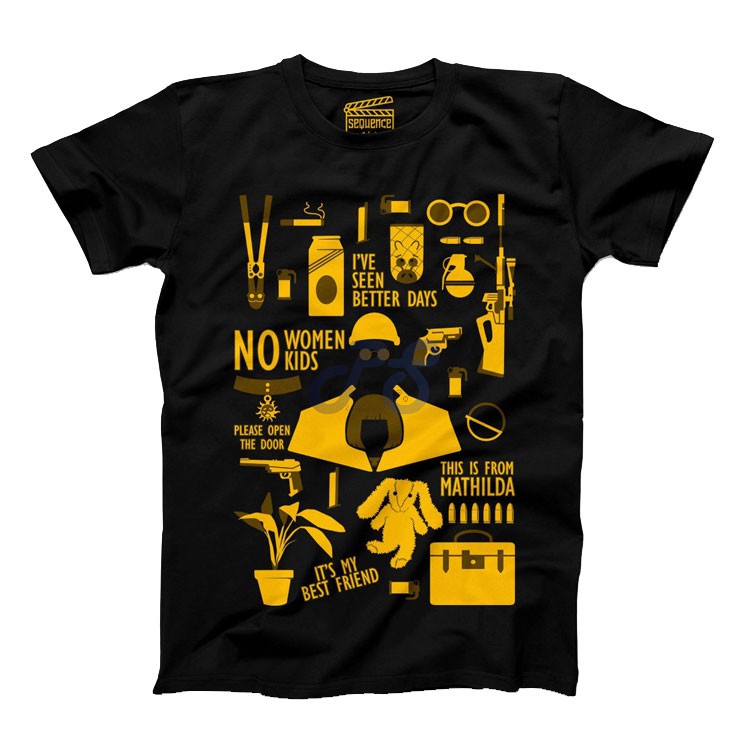 vanguard tshirt leon the professional blackyellow m