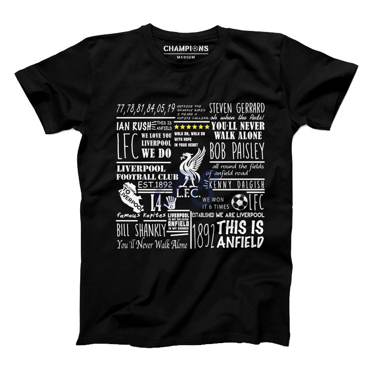 vanguard tshirt liverpool black l
