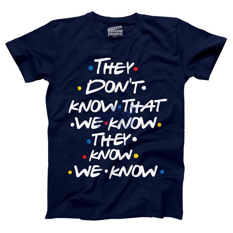 vanguard tshirt rachel and joey know blue m