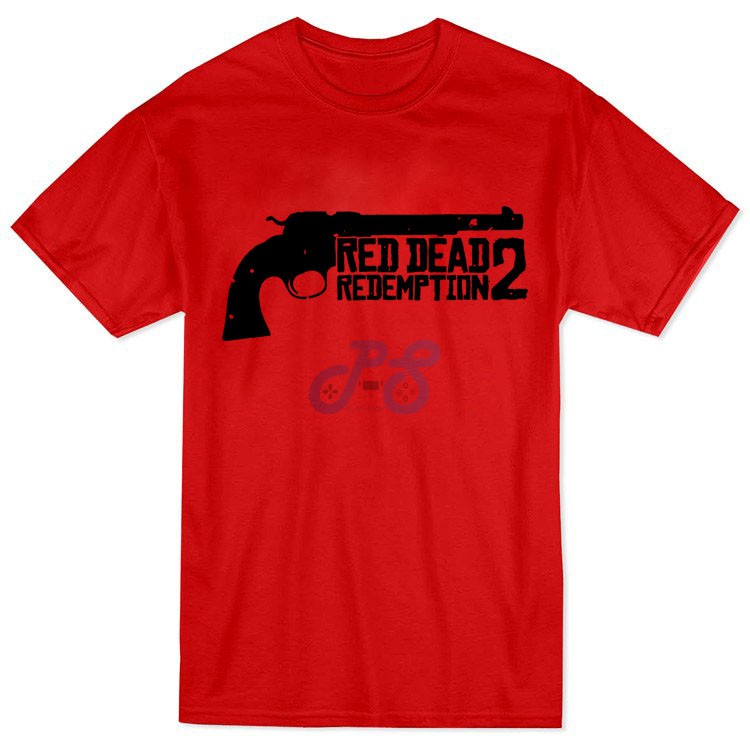 vanguard tshirt red dead redemption 2 revolver red m