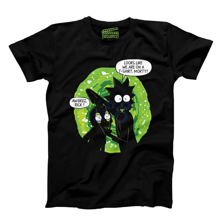 vanguard tshirt rick and morty on a tshirt black xxl