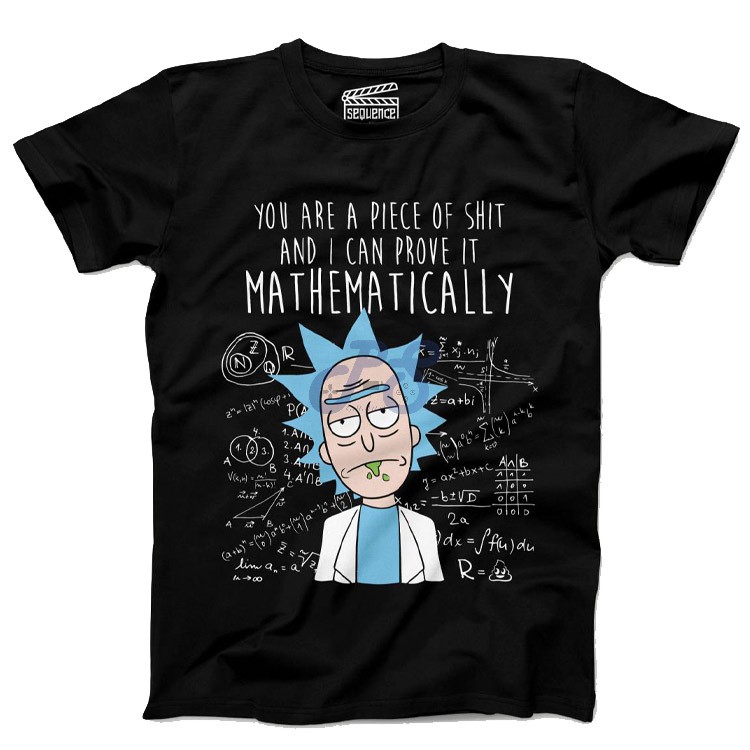 vanguard tshirt rick mathematically proves youre a piece of t black xl