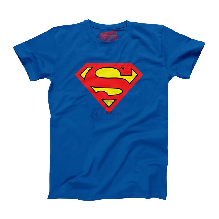 vanguard tshirt superman logo blue xl