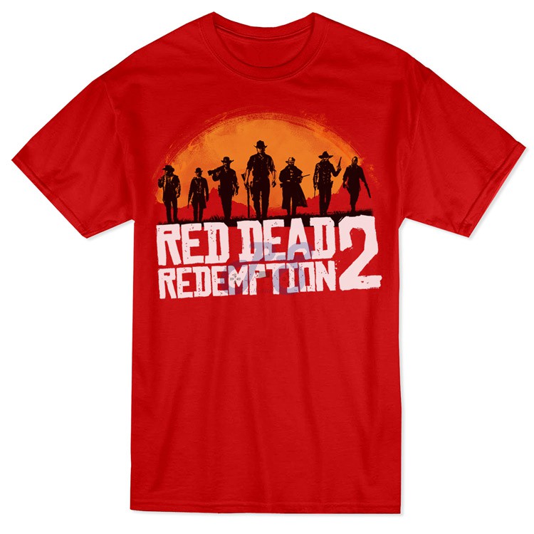 vanguard tshirt the van der linde gang red xxl