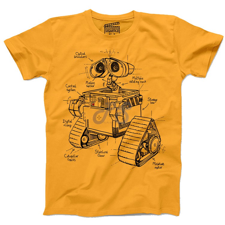 vanguard tshirt walle yellow l