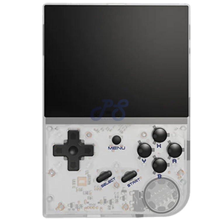 abernic rg35xx handheld console transparent white